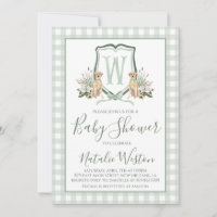 Baby Boy Shower Perro Preppy Perro Green Southern