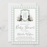 Baby Boy Shower Perro Preppy Perro Green Southern 