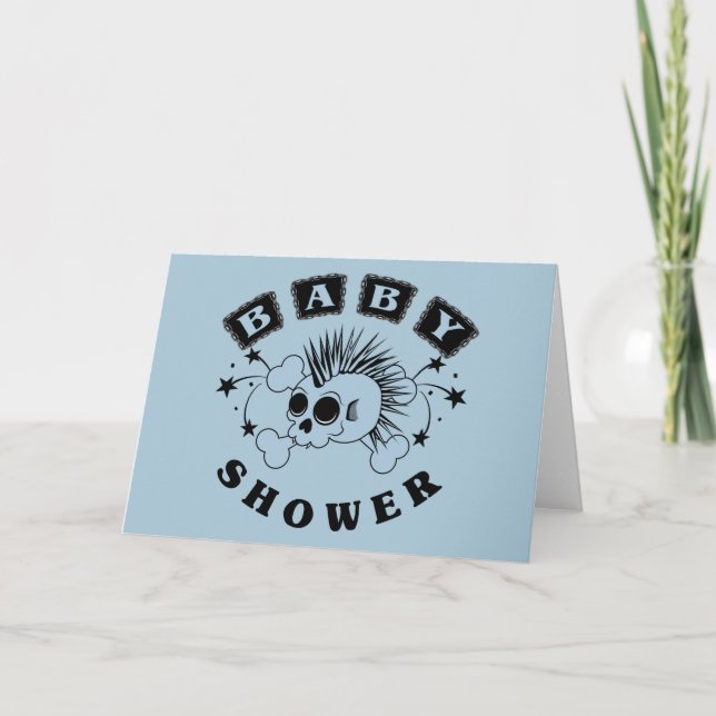 Invitación Baby Boy Skull (Anverso)