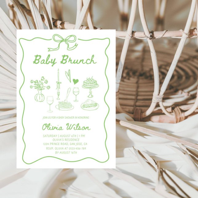 Invitación Baby Brunch Baby Shower (Subido por el creador)