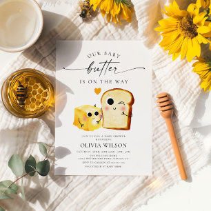 Invitación Baby Butter Yellow Baby Shower