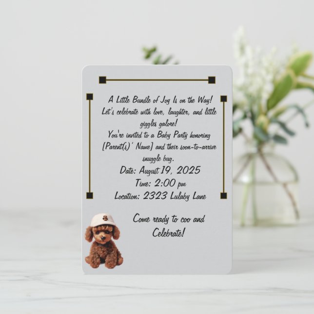 Invitación Baby Celebration & Announcement Invitation (Anverso de pie)