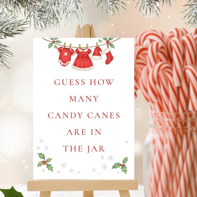 Invitación Baby Clothesline Guess How Many Shower Game sign (Subido por el creador)