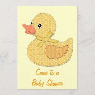 Invitación Baby Duck Apyellow, ven a una ducha bebé