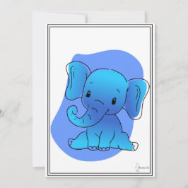Invitación Baby Elefant Karte