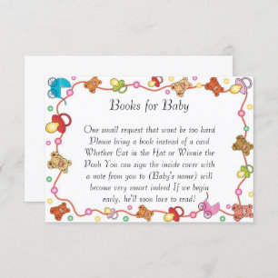 Invitación Baby Elements Baby Shower Libros Para Bebés