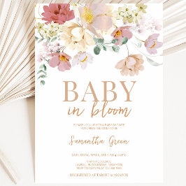 Invitación Baby en flor Baby Shower