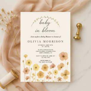Invitación Baby En Flor Boho Baby Shower