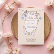 Baby En Flor Pastel Aquarela Baby Shower