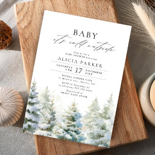 Invitación Baby está frío afuera invierno baby shower