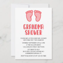 Baby Girl Feed First Time Grandma Baby Shower