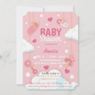 Invitación Baby Girl Shower