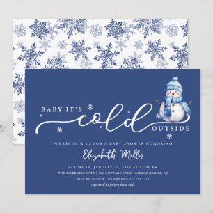 Invitación Baby hace frío afuera Baby Shower