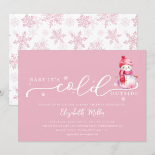 Invitación Baby hace frío afuera Baby Shower