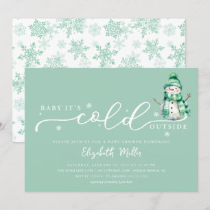 Invitación Baby hace frío afuera Baby Shower