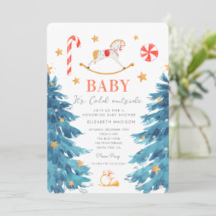 Invitación Baby hace frío afuera Fiesta de Baby Shower de Inv