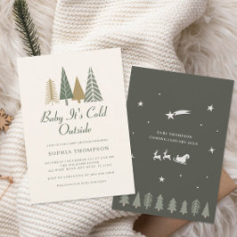 Invitación Baby hace frío afuera Fiesta de Baby Shower de Inv