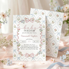 Invitación Baby in Bloom Baby Shower