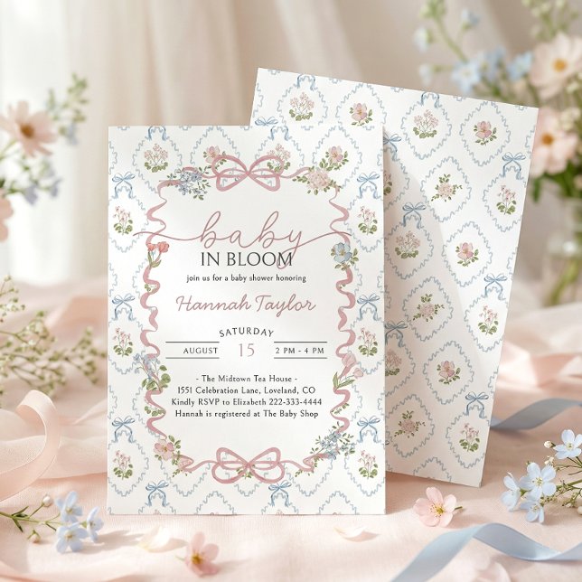 Invitación Baby in Bloom Baby Shower (Subido por el creador)
