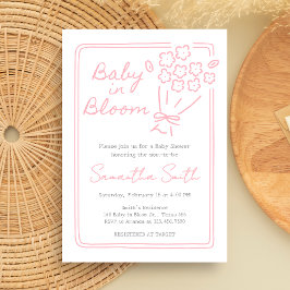 Invitación Baby In Bloom Baby Shower