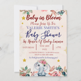 Invitación Baby In Bloom Baby Shower Invitations!