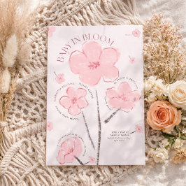 Invitación Baby In Bloom Cute Pink Floral Baby Shower