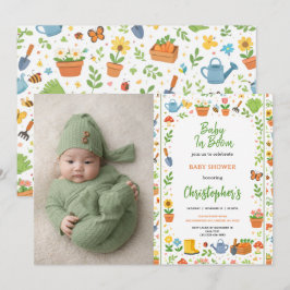 Invitación Baby in Bloom Garden Baby Shower | Cute Floral