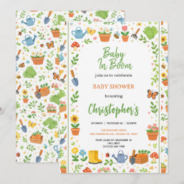 Invitación Baby in Bloom Garden Baby Shower | Cute Floral