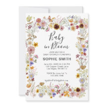 Baby In Bloom Garden Fiesta Butterflies Baby Showe