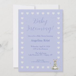 Invitación Baby Incoming Baby Shower Invitation