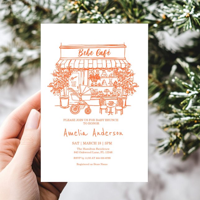 Invitación  baby is brewing Home cafe themed BABY Shower (Subido por el creador)