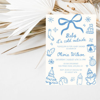 Invitación Baby It’s Cold Outside Winter Baby Shower Party