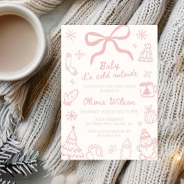 Invitación Baby It’s Cold Outside Winter Baby Shower Party