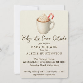 Invitación Baby, it's Cocoa Outside Baby Shower Invitation