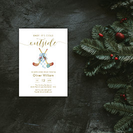 Invitación Baby It's Cold Outside All Star Hockey Baby Shower