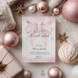 Invitación Baby Its Cold Outside Baby Shower Christmas