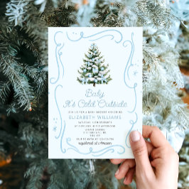 Invitación Baby It's Cold Outside Christmas Baby Shower
