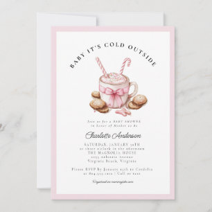 Invitación Baby It's Cold Outside Coquette Baby Shower
