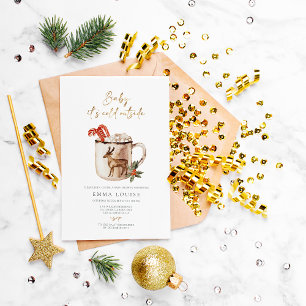 Invitación Baby It's Cold Outside Hot Cocoa Baby Shower