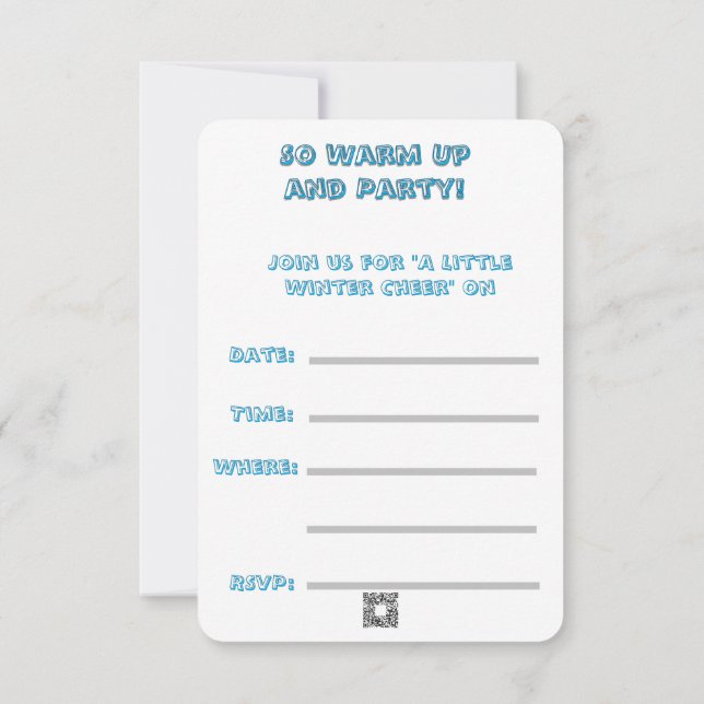 Invitación Baby It's Cold Outside! Party Supplies (Reverso)