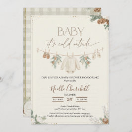 Invitación Baby It's Cold Outside Winter Baby Shower 
