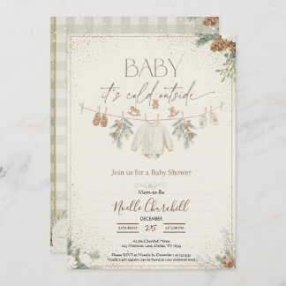 Invitación Baby It's Cold Outside Winter Baby Shower 