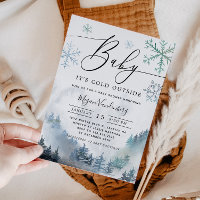 Baby It's Cold Outside Winter Mountain Baby Shower