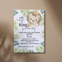 baby lion king safari animal Baby Shower