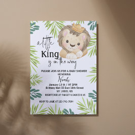 Invitación baby lion king safari animal Baby Shower