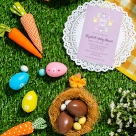 Invitación Baby Love Baby Shower de Pascua