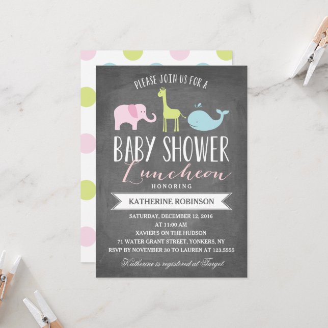 Invitación Baby Luncheon | BABY SHOWER (Anverso/Reverso In Situ)