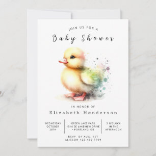 Invitación Baby Online Duck Baby Shower