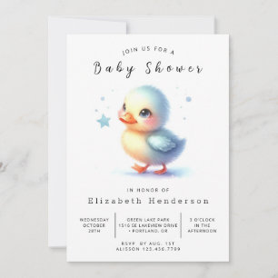 Invitación Baby Personalizado Duck Baby Shower