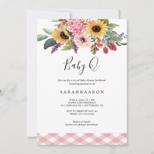 Invitación Baby-Q (Anverso)
